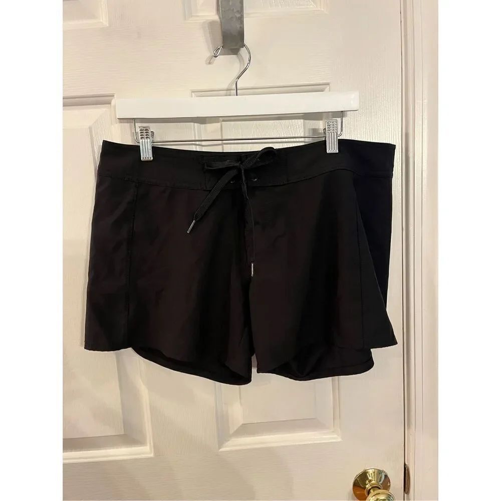 Billabong Girls Black Board Shorts sz 11 EUC